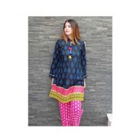 A.S Collection Tussle Kurti For Women - Black