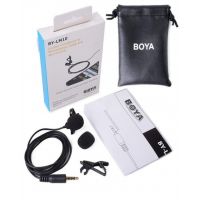 Boya Lavalier Omni-Directional Microphone Black (BY-LM10)