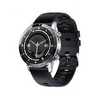 Yolo Fortuner Smart Watch Silver with Charcoal Black