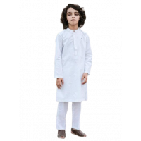 RG shop Exclusiver Kurta &amp; Pajama 2pec Suit For Kids.-White
