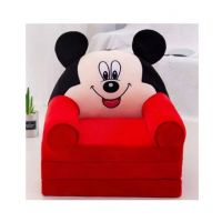 Easy Shop 2 in 1 Cute Children Mickey Mouse Foldable Sofa Bed Red