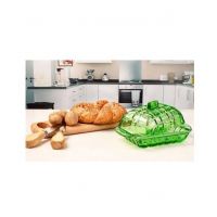 Easy Shop Glassware Covered Dish - Green