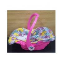 Easy Shop Plastic Baby Carry Cot with Net Pink