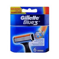 Gillette Blue III Cartridge Refills Razor Pack Of 6