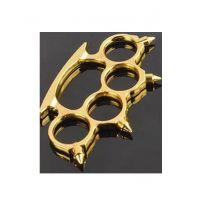 Aaka Brass Steel Hand Punch Knuckle Golden (0002)