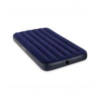 Intex Classic Downy Airbed Single Size Without Air Pump Blue 