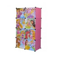 Israr Mall Princess 8 Cube Cabinet - Pink