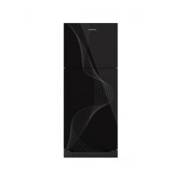 Kenwood Glass Door Freezer-on-Top Refrigerator 15 Cu Ft Black (KRF-400 GD)