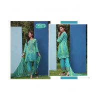 LookNBuy Embroidered Lawn For Women