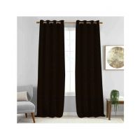 Maguari Lining PQ Jacquard Curtains 2 Pcs Dark Brown