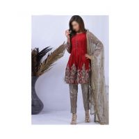 Mehakmall Fancy Party Wear Suit For Women Red (0012)