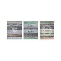 Premier Home Positive Typography Wall Plaques Pack of 3 (2800752)