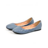 Sage Leather Moccasins Pumpy For Women Blue (930001)-38 - Euro
