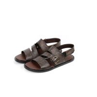 Sage Leather Sandal For Men Beig (330503)-40 - Euro