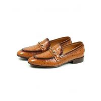 Sage Leather Formal Shoes For Men Brown (280067)-40 - Euro