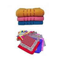 Shopya Fancy Towel Set With Printed Bread Cover Pack Of 6