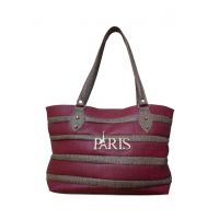 Shopya Paris Leather Handbag for Women Maroon