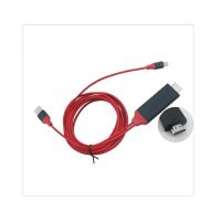 SweetShop HDMI Cable For iPhone Black/Red