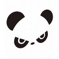 Wish Hub Pair Of Panda Stickers For Car Side Mirror Black