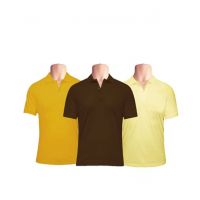 WOP Polo T-Shirts Half Sleeve Small Size (Pack of 3)