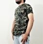 King Round Neck T Shirt For Men Camouflage (0489)