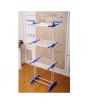AGM Portable 3 Tier Clothes Drying Stand Blue/White