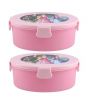 Appollo Oval Lunch Box Pink - Pack of 2 