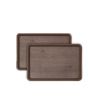 Appollo Wood Style Tray Serving Small Brown Pack Of 2