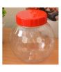 Baba Boota 62mm Transparent Diamond Design Plastic Jar (Pack of 3)