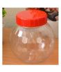 Baba Boota 62mm Transparent Diamond Design Plastic Jar