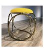 Charming Closet 17” Round Stool With Steel Stand (0076)