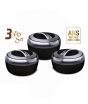 Easy Shop Metallic Casserole Hotpot Pack Of 3 Black