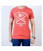 Evenodd Printed T-shirt For Men Red (0048)