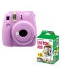 Fujifilm Instax Mini 9 Instant Camera Smokey Purple - With 20 Sheet