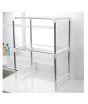Israr Mall Multi-Function Double Microwave Oven Stand Organizer