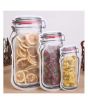 Jewel Store Double Seal Clear Plastic Jar (Pack of 3)