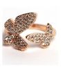 KhawajasKreation Butterfly Wraparound Ring For Women Rose Gold