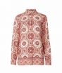Marks & Spencer Printed Long Sleeve Women's Shirt Pink Mix (T432496C)