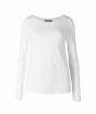Marks & Spencer Round Neck Long Sleeve Women's T-Shirt White (T416768J)
