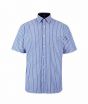 Marks & Spencer Striped Pocket Men's Shirt Blue Mix (T255871B)