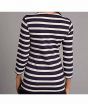 Marks & Spencer Striped Round Neck 3/4 Sleeve Women's T-Shirt Navy (T415153T)