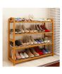 Mega Mall 5 Tiers Bamboo Shoes Rack