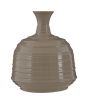Premier Home Taupe Ribbed Ceramic Vase (1411247)