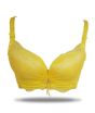 Purple Bag Fancy Soft Padded Wired less Bra For Women Yellow (OFW0033)