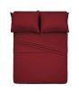 Rainbow Linen Jersey Fitted Bed Sheet King Size Red (RHP230)