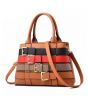 Saad Collection PU Leather Hand Bag For Women - Brown