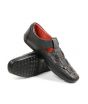 Sage Leather Casual Shoes For Men Black (370018)