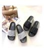 Shoppinggaardi Black Sparkle Slippers For Women (SG-FT1)