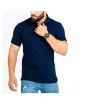 The Smart Shop Cotton Polo T-Shirt For Men Navy Blue
