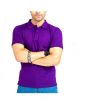 The Smart Shop Cotton Polo T-Shirt For Men Purple